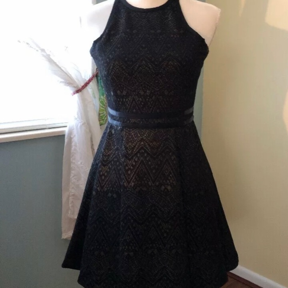 NWT Parker black and gold dress.